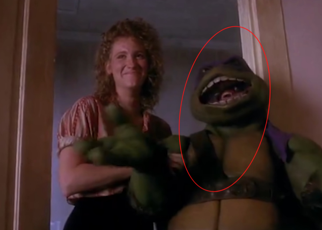 Ninja Kaplumbağalar“Teenage Mutant Ninja Turtles” (1990) - Kaplumbağa Kostümündeki Yüz Ninja Kaplumbağalar“Teenage Mutant Ninja Turtles” (1990) - Kaplumbağa Kostümündeki Yüz