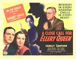 A Close Call For Ellery Queen (1942) afişi