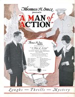 A Man Of Action (1923) afişi
