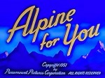 Alpine For You (1951) afişi