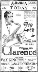 Clarence (1922) afişi