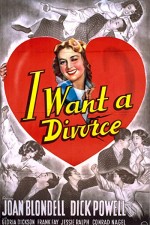 I Want A Divorce (1940) afişi