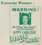 Larceny With Music (1943) afişi