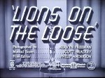 Lions On The Loose (1941) afişi