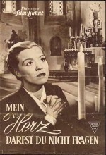 Mein Herz Darfst Du Nicht Fragen (1952) afişi