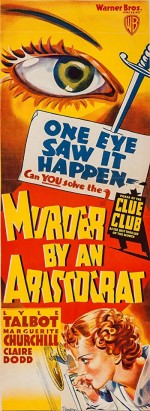Murder By An Aristocrat (1936) afişi