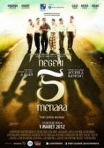 Negeri 5 Menara (2012) afişi Negeri 5 Menara (2012) afişi