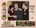 On Trial (1928) afişi