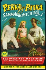 Pekka Ja Pätkä Sammakkomiehinä (1957) afişi
