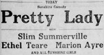 Pretty Lady (1920) afişi
