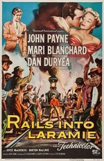 Rails Into Laramie (1954) afişi