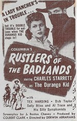 Rustlers Of The Badlands (1945) afişi