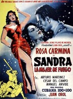Sandra, La Mujer De Fuego (1954) afişi