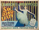 So Long Letty (1929) afişi
