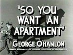 So You Want An Apartment (1948) afişi