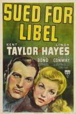 Sued For Libel (1939) afişi