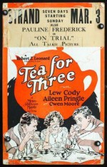 Tea For Three (1927) afişi