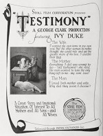 Testimony (1920) afişi