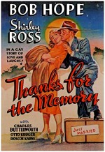 Thanks For The Memory (1938) afişi