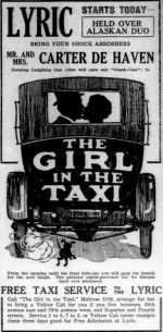 The Girl In The Taxi (1921) afişi