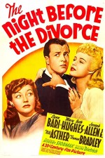 The Night Before the Divorce (1942) afişi