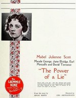 The Power Of A Lie (1922) afişi