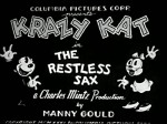 The Restless Sax (1931) afişi