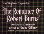 The Romance of Robert Burns (1937) afişi