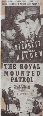 The Royal Mounted Patrol (1941) afişi
