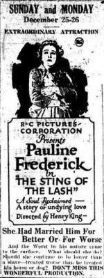 The Sting Of The Lash (1921) afişi