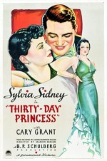 Thirty Day Princess (1934) afişi
