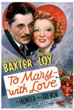 To Mary  with Love (1936) afişi