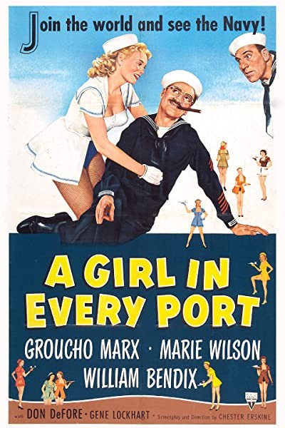A Girl in Every Port (1952) afişi A Girl in Every Port (1952) afişi