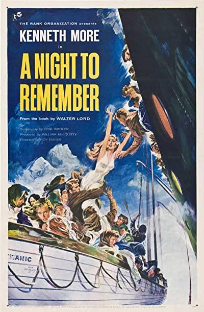 A Night To Remember (1958) afişi A Night To Remember (1958) afişi