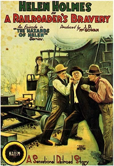 A Railroader's Bravery (1915) afişi A Railroader's Bravery (1915) afişi