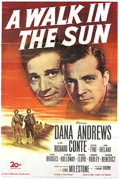A Walk in The Sun (1945) afişi A Walk in The Sun (1945) afişi