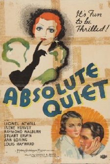 Absolute Quiet (1936) afişi