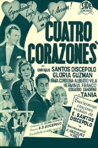 Cuatro corazones (1939) afişi Cuatro corazones (1939) afişi