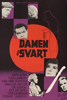Damen I Svart (1958) afişi