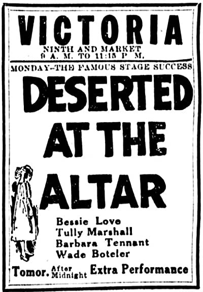 Deserted At The Altar (1922) afişi Deserted At The Altar (1922) afişi