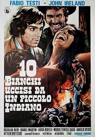 Dieci Bianchi Uccisi Da Un Piccolo Indiano (1974) afişi Dieci Bianchi Uccisi Da Un Piccolo Indiano (1974) afişi