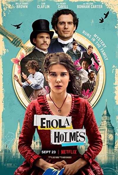 Enola Holmes (2020) afişi Enola Holmes (2020) afişi