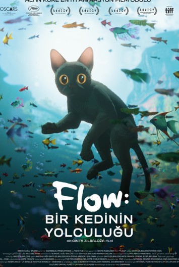 Flow: Bir Kedinin Yolculuğu (2024) afişi Flow: Bir Kedinin Yolculuğu (2024) afişi