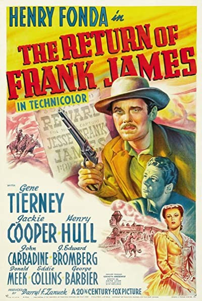 Frank James'in Dönüşü (1940) afişi Frank James'in Dönüşü (1940) afişi