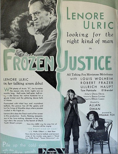Frozen Justice (1929) afişi Frozen Justice (1929) afişi