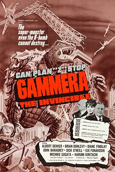 Gammera The ınvincible (1966) afişi Gammera The ınvincible (1966) afişi