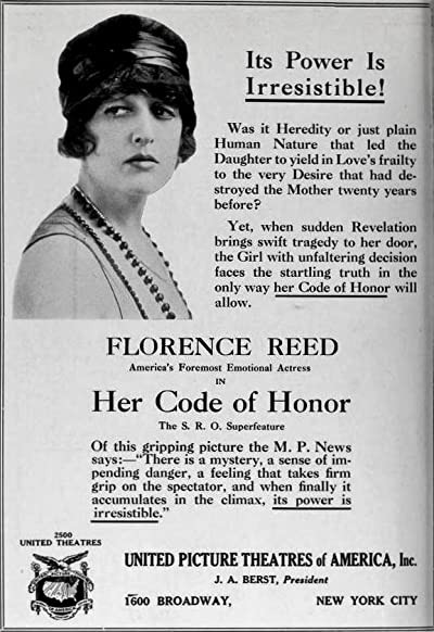 Her Code Of Honor (1919) afişi Her Code Of Honor (1919) afişi