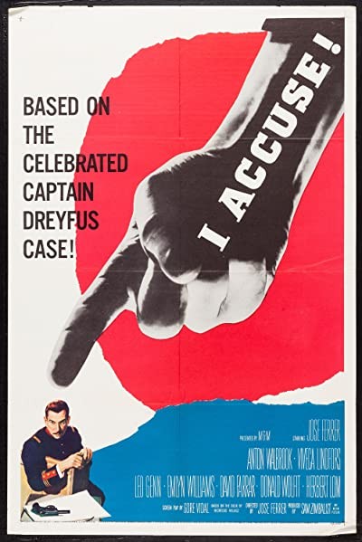 I Accuse (1958) afişi I Accuse (1958) afişi