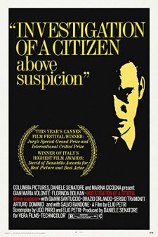 Indagine Su Un Cittadino Al Di Sopra Di Ogni Sospetto (1970) afişi