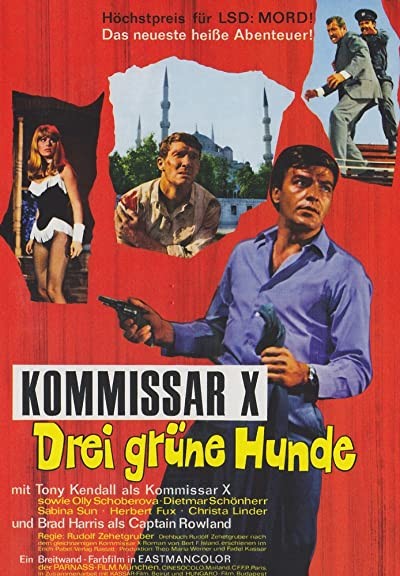 Kommissar X - Drei Grüne Hunde (1967) afişi Kommissar X - Drei Grüne Hunde (1967) afişi